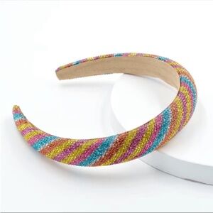 🌼 Pastel Hairband Multicolor Rhinestone Headband NWOT